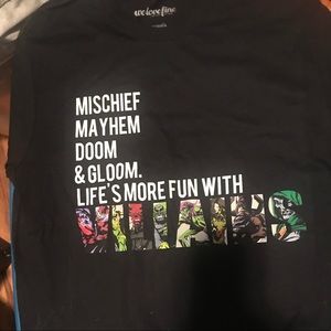 Evil villains superhero cartoon movie medium tee